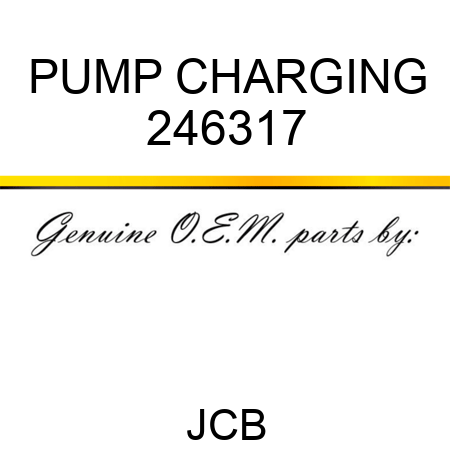 PUMP CHARGING 246317