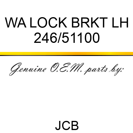 WA LOCK BRKT LH 246/51100