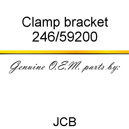 Clamp, bracket 246/59200