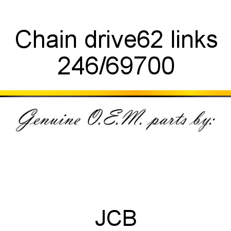 Chain, drive,62 links 246/69700