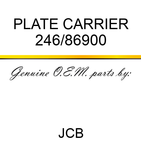 PLATE CARRIER 246/86900