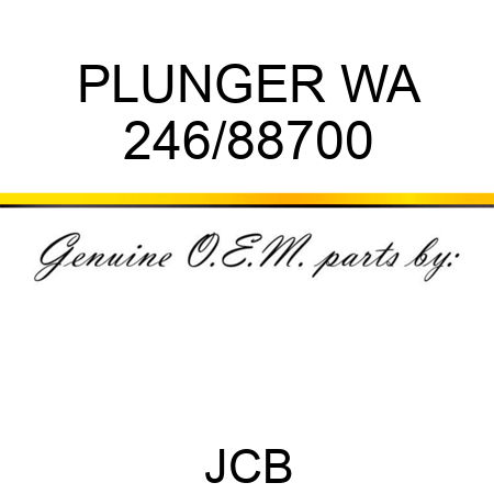 PLUNGER WA 246/88700
