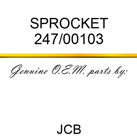 SPROCKET 247/00103