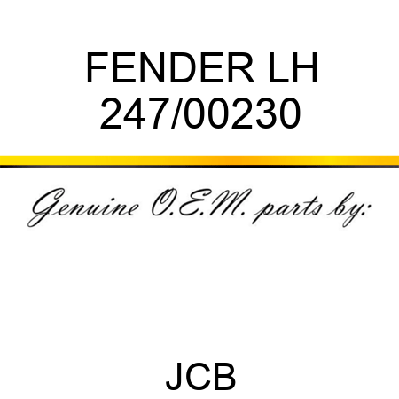 FENDER LH 247/00230