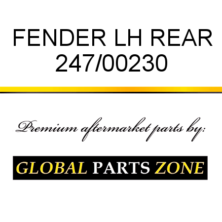 FENDER LH REAR 247/00230