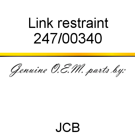 Link, restraint 247/00340