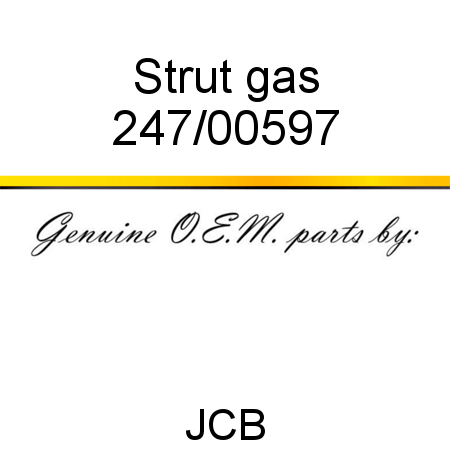 Strut, gas 247/00597