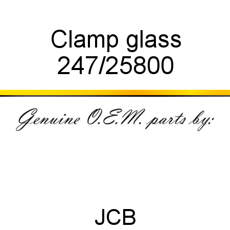 Clamp, glass 247/25800