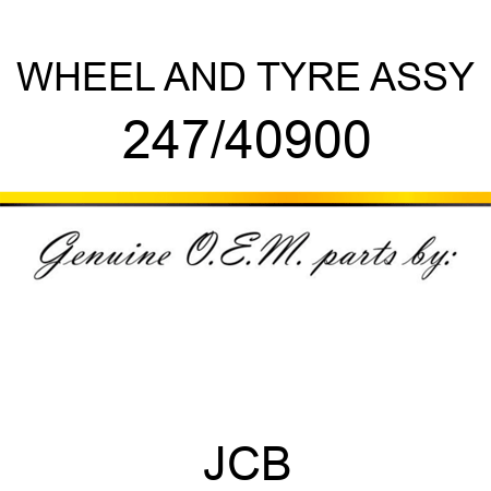 WHEEL AND TYRE ASSY 247/40900