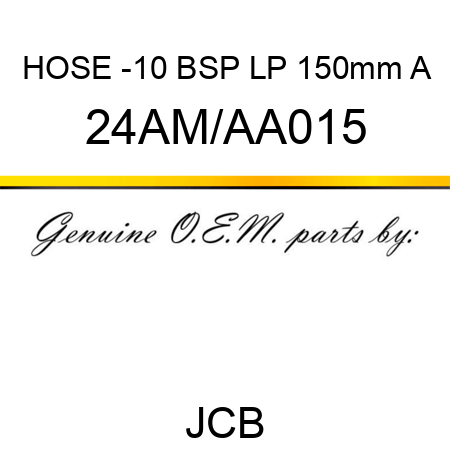 HOSE -10 BSP LP 150mm A 24AM/AA015