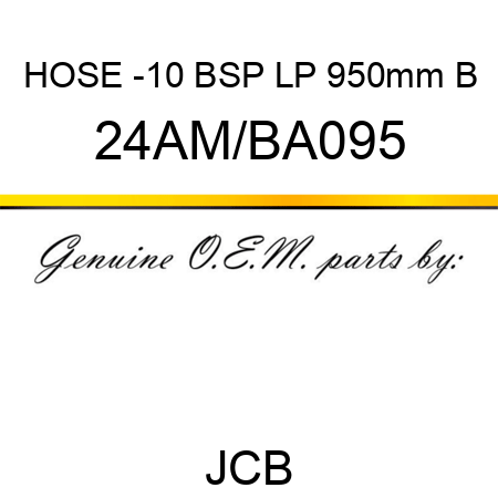 HOSE -10 BSP LP 950mm B 24AM/BA095