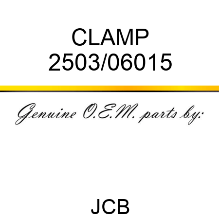 CLAMP 2503/06015