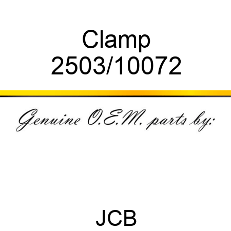 Clamp 2503/10072