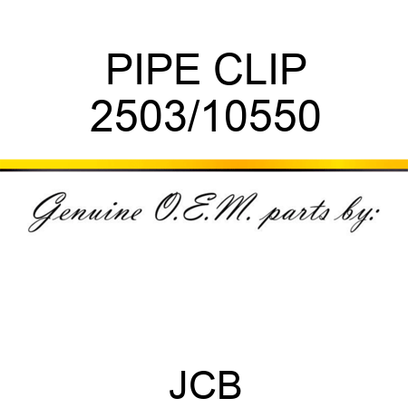 PIPE CLIP 2503/10550