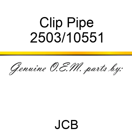 Clip Pipe 2503/10551