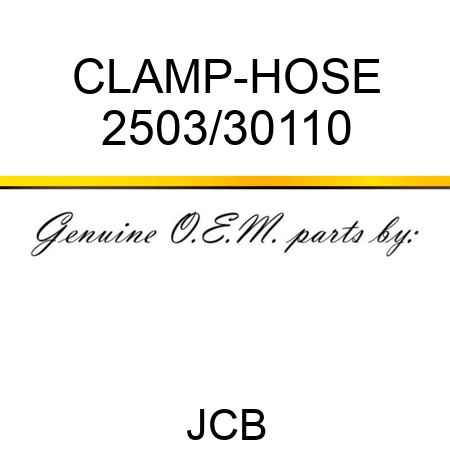 CLAMP-HOSE 2503/30110
