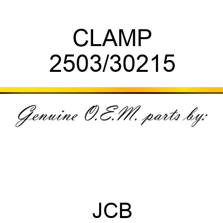CLAMP 2503/30215
