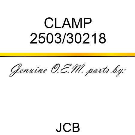 CLAMP 2503/30218