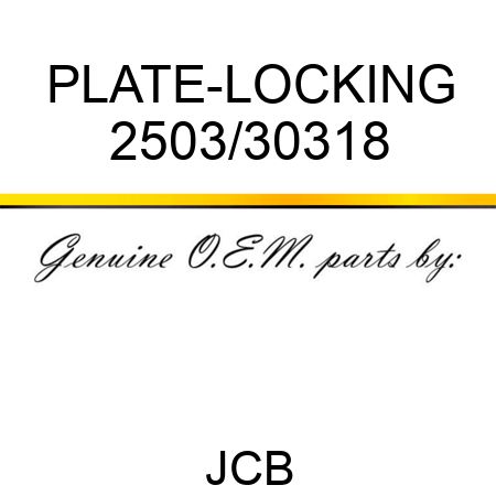 PLATE-LOCKING 2503/30318