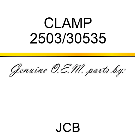 CLAMP 2503/30535