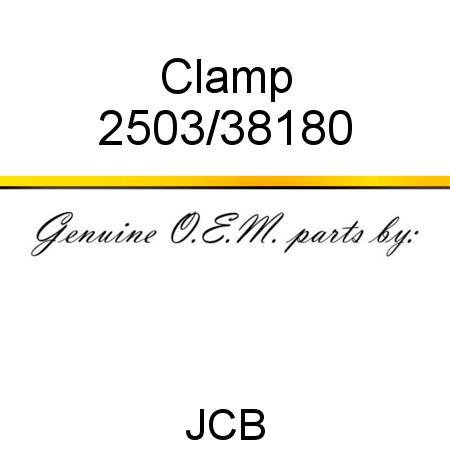 Clamp 2503/38180
