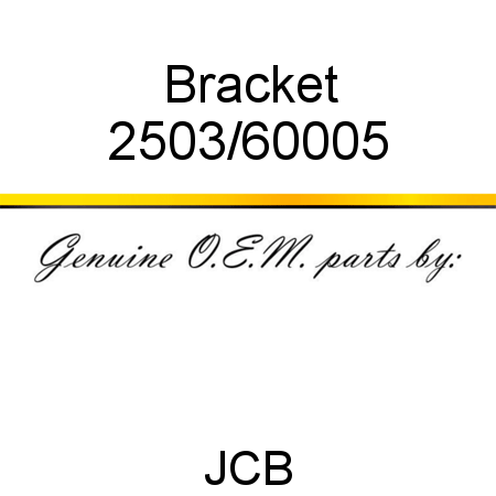 Bracket 2503/60005