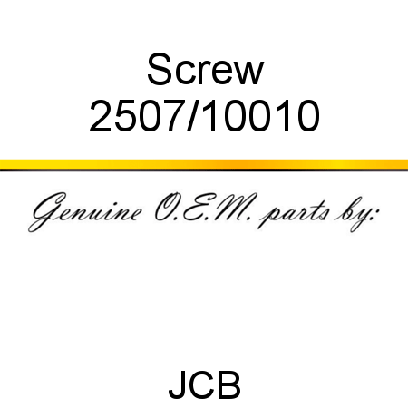 Screw 2507/10010