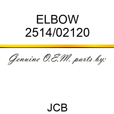 ELBOW 2514/02120
