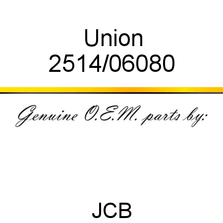 Union 2514/06080