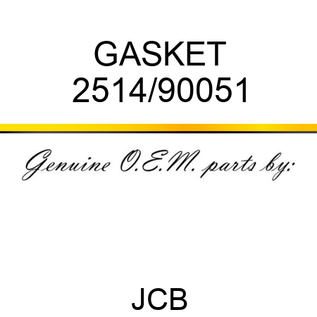 GASKET 2514/90051