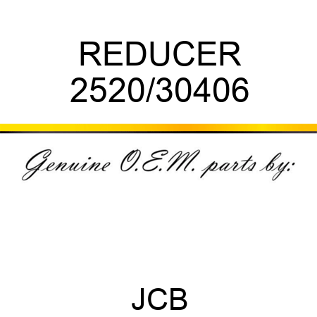 REDUCER 2520/30406
