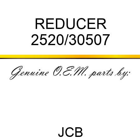REDUCER 2520/30507