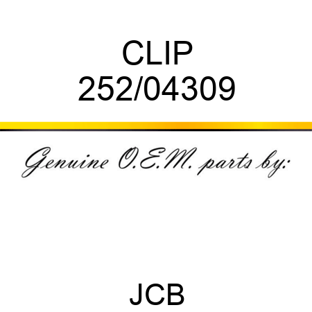 CLIP 252/04309