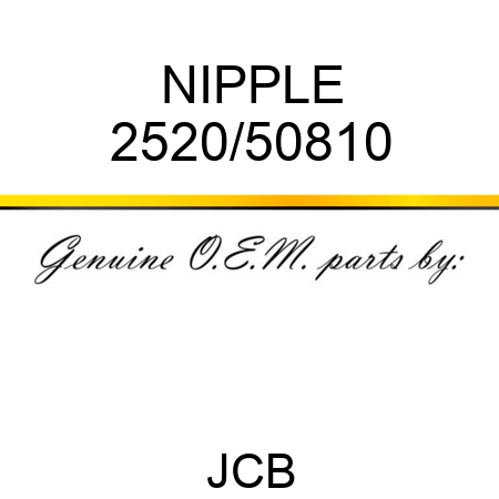 NIPPLE 2520/50810