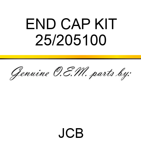 END CAP KIT 25/205100