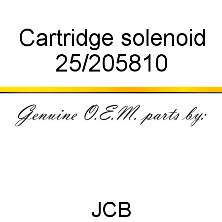 Cartridge, solenoid 25/205810