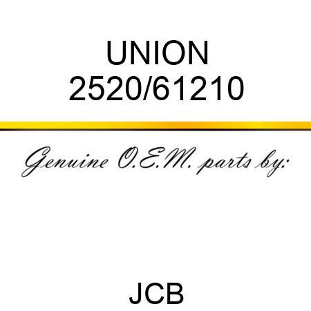 UNION 2520/61210