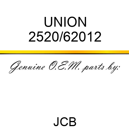 UNION 2520/62012