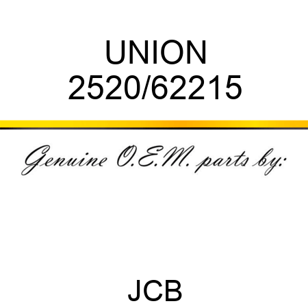 UNION 2520/62215
