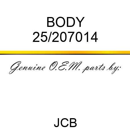 BODY 25/207014