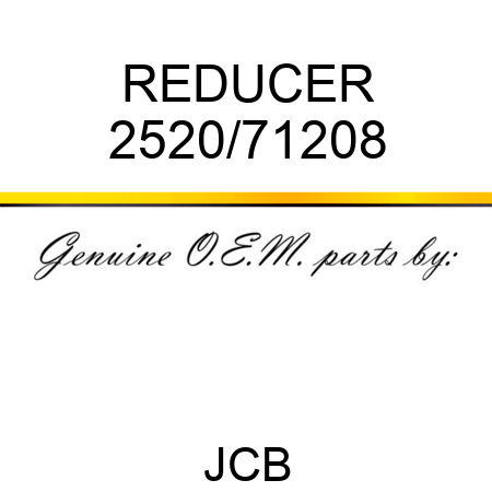 REDUCER 2520/71208