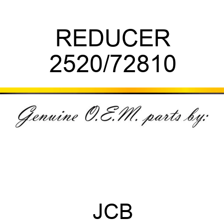 REDUCER 2520/72810