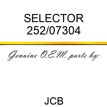 SELECTOR 252/07304