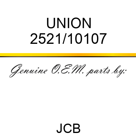 UNION 2521/10107