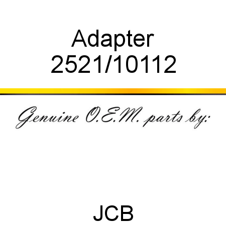 Adapter 2521/10112