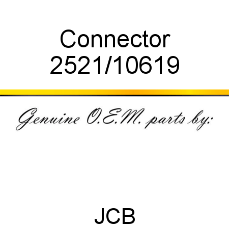 Connector 2521/10619