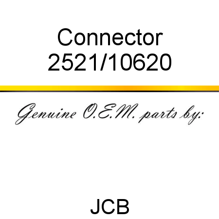 Connector 2521/10620