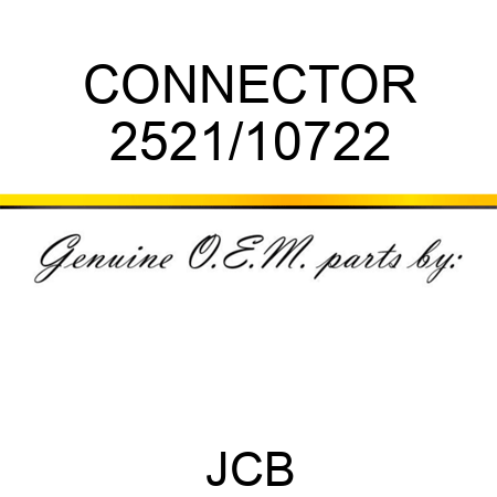 CONNECTOR 2521/10722