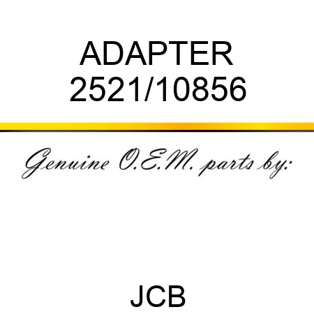 ADAPTER 2521/10856