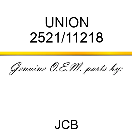 UNION 2521/11218